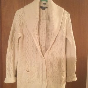 Ralph Lauren cable button down Sweater